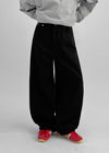 Longnut Semi Balloon Wide Cotton Pants