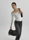 (UNISEX) Watkin Pintuck String Pants S/S ver.