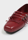 Eclon Strap Ribbon Flat Shoes