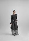 Hoscom Pleats Rab Midi Skirt