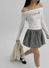 [MADE] Serini Off Shoulder Long Sleeve T-shirt