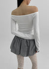 [MADE] Serini Off Shoulder Long Sleeve T-shirt
