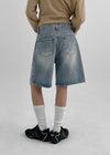 [B-DENIM] ESSENTIAL HALF SHORTS 040