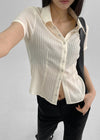 [MADE] Elsop Burton Pleats Blouse (Short-Sleeved ver.)