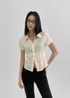 [MADE] Elsop Burton Pleats Blouse (Short-Sleeved ver.)