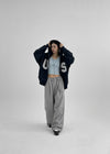 (UNISEX) Missme String Banding Wide Pants