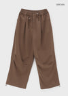 (UNISEX) Missme String Banding Wide Pants