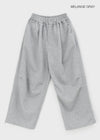 (UNISEX) Missme String Banding Wide Pants