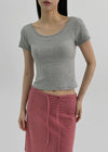 [MADE] Easy Backless Short Sleeve T-shirt With Cap
