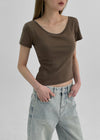 [MADE] Easy Backless Short Sleeve T-shirt With Cap