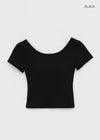[MADE] Easy Backless Short Sleeve T-shirt With Cap