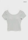 [MADE] Easy Backless Short Sleeve T-shirt With Cap