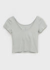 [MADE] Easy Backless Short Sleeve T-shirt With Cap