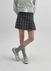 [MADE] Delo Check Pleated Mini Skirt Pants