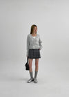 [MADE] Delo Check Pleated Mini Skirt Pants