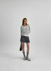 [MADE] Delo Check Pleated Mini Skirt Pants