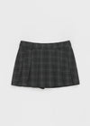 [MADE] Delo Check Pleated Mini Skirt Pants