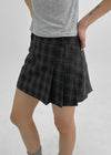 [MADE] Delo Check Pleated Mini Skirt Pants