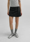 [MADE] Delo Check Pleated Mini Skirt Pants
