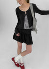 Verner Stripe Lace Strap Sleeveless