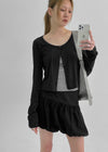 Verner Stripe Lace Strap Sleeveless