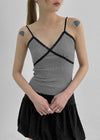 Verner Stripe Lace Strap Sleeveless