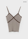 Verner Stripe Lace Strap Sleeveless