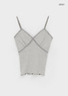 Verner Stripe Lace Strap Sleeveless