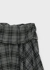 Homefing Check Unbalance Banding Midi Skirt