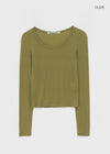 [MADE] Serion U-Neck Long Sleeve T-shirt