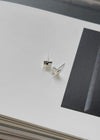 (SILVER 925)Silat Square Earrings