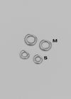 (SILVER 925)Peace Minimal Ring Earrings