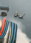 (SILVER 925)Natsy Square Earrings