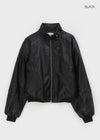 Dupen Eyelet High-Neck Leather Jacket