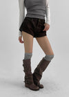 Tycoon Buckle Warmer Leather Long Boots