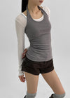 Romit Stripe Holter-Neck Sleeveless