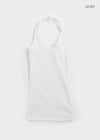 Romit Stripe Holter-Neck Sleeveless