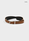 Tutil Square Slim Leather Belt