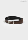 Tutil Square Slim Leather Belt