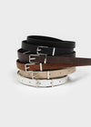 Tutil Square Slim Leather Belt
