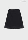 Blano Chiffon Midi Skirt