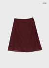 Blano Chiffon Midi Skirt