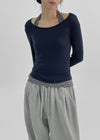 [MADE] Serion U-Neck Long Sleeve T-shirt