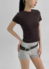 Chenster Square Wide Leather Belt