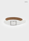 Chenster Square Wide Leather Belt