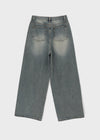 Penilla two-way wide denim pants