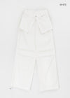 Tinen Nylon Layered Skirt Pants