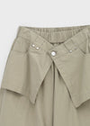 Tinen Nylon Layered Skirt Pants