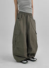 (UNISEX) Banten Banding Wide Balloon Cargo Pants