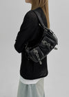 Witton Pocket Buckle Leather Shoulder Bag